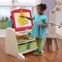 Step2 Flip & Doodle Easel Desk with Stool and Plenty of Storage