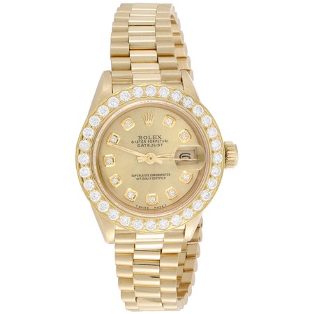 Rolex - Rolex 18K Gold President 26mm DateJust 69178 VS Diamond ...