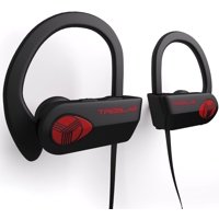 TREBLAB XR500 Bluetooth Headphones, Wireless Earbuds for Sports, Running or Gym Workout. 2017 Updated Version. IPX7 Waterproof, Sweatproof, Secure-Fit Headset. Noise Cancelling Earphones w/ Mic