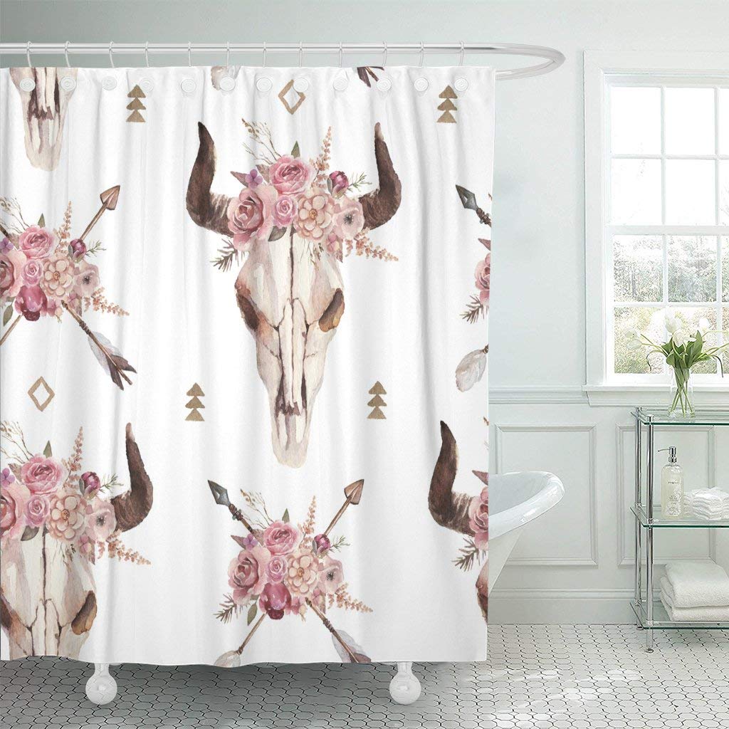 Shower Curtains Hooks Liners Emvency Shower Curtain Pink