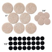Felt Pads For Hardwood Floors 76pcs Floor Protectors Furniture Leg Pads Felt Chair Adhesive Round 3 4 1