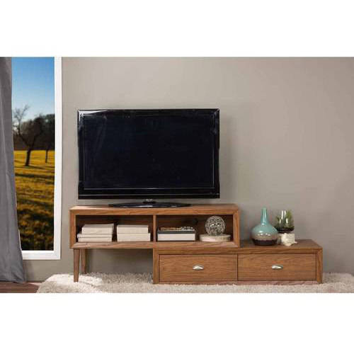 Bainbridge ''Walnut'' Wood Contemporary TV Stand for TVs up to 70''