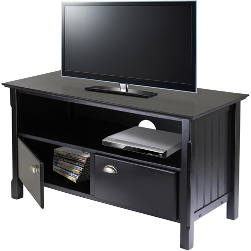 Timber Black TV Stand, for TVs up to 46''