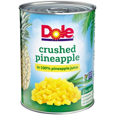 Petite Pineapple - (4 Pack) Dole Crushed Pineapple in 100% Juice, 20 oz
