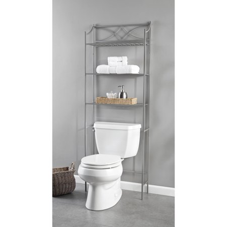 - Chapter Lexington Park Bathroom Over-the-Toilet Space Saver, Satin Nickel