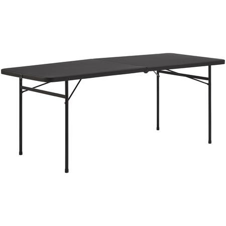 Mainstays 6 Foot Bi-Fold Plastic Folding Table, (Best Portable Work Table)