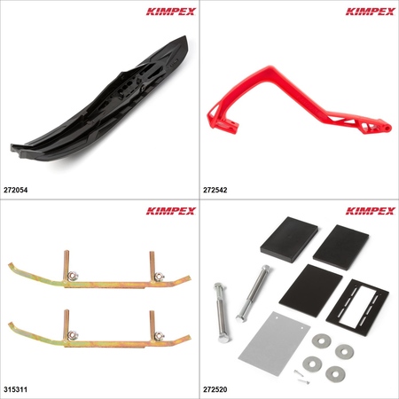 Kimpex - Arrow II Ski Kit - Black, Polaris Switchback 850 2019 Black / Red poppy 