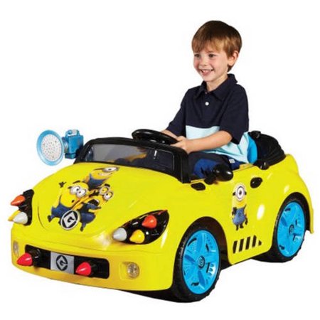 Minions 6-Volt Rocket Car Electric Battery-Powered Ride-On