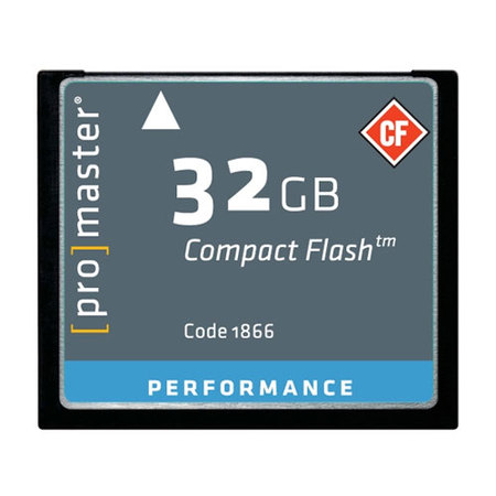 Promaster 32GB CompactFlash Memory Card 500X UDMA