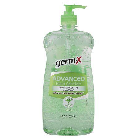 Germ-X Advanced Hand Sanitizer, Aloe, 1 L