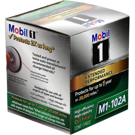 Mobil 1 M1-102A Extended Performance Oil Filter (Best Oil Filter For Solvent Trap)