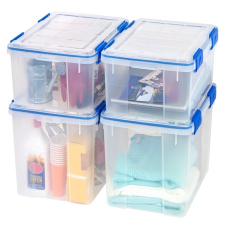 Ziploc 26.5 and 44 Quart WeatherShield Storage Box, 4 Pack - Walmart.com