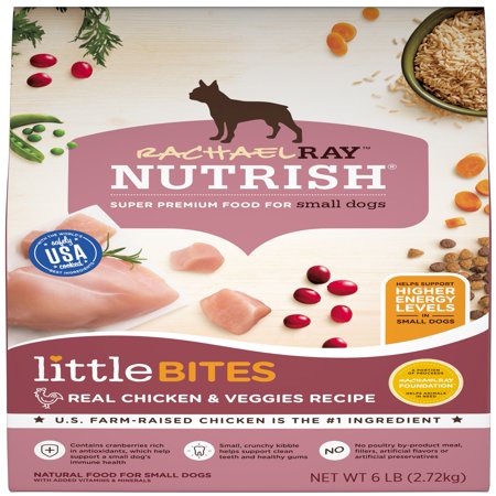 Rachael Ray Nutrish Little Bites Small Breed Natural Dry Dog Food, Real ...