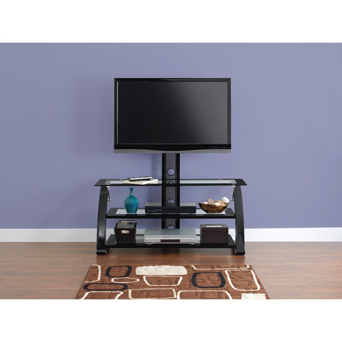 Spar Glass and Metal TV Stand for TVs up to 65''