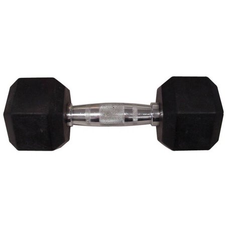 Weider Rubber Hex Dumbbell, 5-70lbs Single