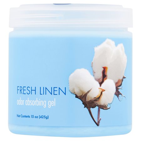 - (2 pack) Fresh Linen Odor Absorbing Gel, 15 oz