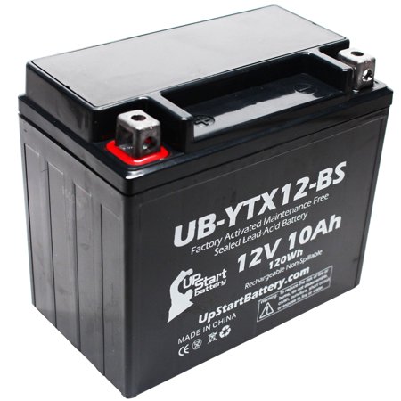 UpStart Battery Replacement 2006 Triumph Speed Triple 1050 CC Factory Activated, Maintenance Free, Motorcycle Battery - 12V, 10Ah,