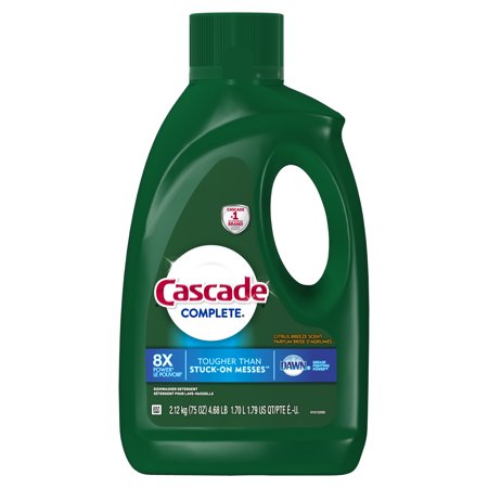 Cascade Complete Gel Dishwasher Detergent, Citrus Breeze, 75 (Best Rated Dishwasher Soap)