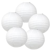 Just Artifacts White Paper Lanterns, 10in, 5ct
