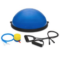 Yoga Balance Trainer Set, Exercise Ball with 2 Resistance Bands & Pump, Blue