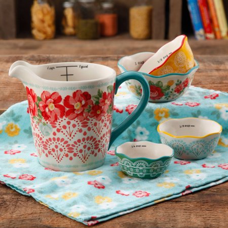 The Pioneer Woman 5-Piece Prep Set, Measuring Bowls & (Best Measuring Cups America's Test Kitchen)
