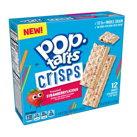 - (2 pack) Kellogg's Pop-Tarts Frosted Strawberrylicious Crisps 5.9oz 12 Ct