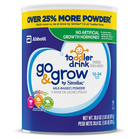 Go & Grow by Similac Toddler Drink 30.8 oz Can (Best Whole Milk Brand For Toddlers)