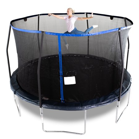 Bounce Pro 14-Foot Trampoline, Electron Shooter Game, Midnight Blue ...