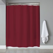 Red Bathroom Sets Sweet Home Collection Vinyl Shower Curtain Liner And Chrome Roller Hook Set