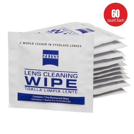Zeiss Pre-Moistened Lens LCD LED Screen Optical Camera Cleaning Cloth Wipes 60