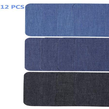 - 12PCS Iron On Patches, Denim Patches for Jeans, Jean patches, Clothes Patch