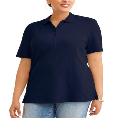 Women's Plus Size Short Sleeve Polo Shirt (Best Women's Polo Shirts)
