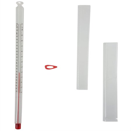 Large Scale Single Dome - GSC International 6208 White-Backed Thermometer Total Immersion - Single Scale -20°C to 150°C
