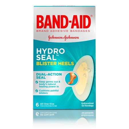 Band-Aid Brand Hydro Seal Adhesive Bandages for Heel Blisters, 6 (Best Bandages For Blisters)