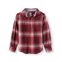 Wonder Nation Boys Long Sleeve Flannel Shirt