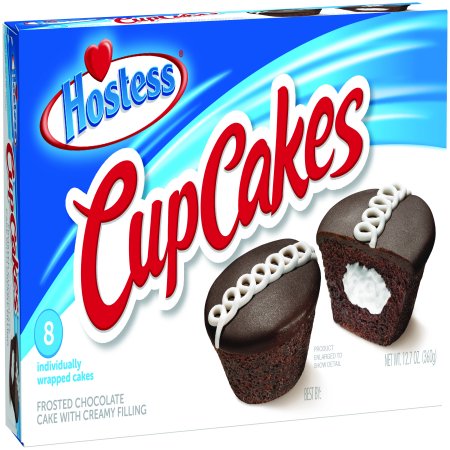 Hostess Chocolate Cup Cakes, 8 count, 12.7 oz - Walmart.com