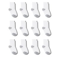 Hanes Cushion Crew Socks, 12 Pairs (Little Boys & Big Boys)