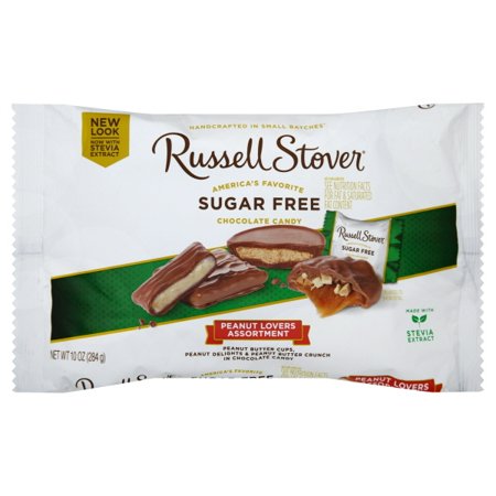 Russell Stover Sugar-Free Peanut Lovers Chocolate Candy Assortment, 10 ...