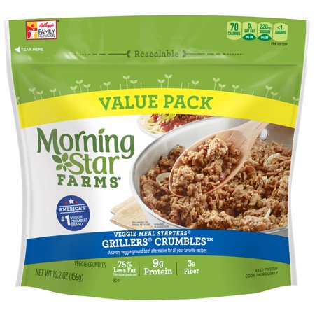MorningStar Farms Veggie Grillers Crumbles Meal Starters 16.2 oz ...