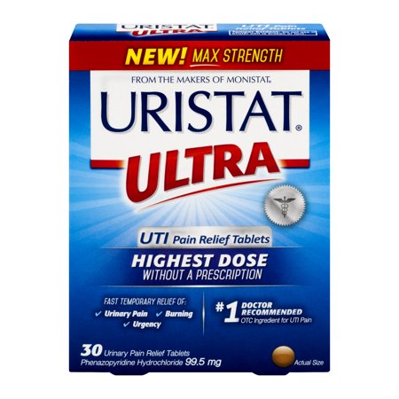 Uristat Ultra UTI Pain Relief Tablets, 30 Count - Walmart.com