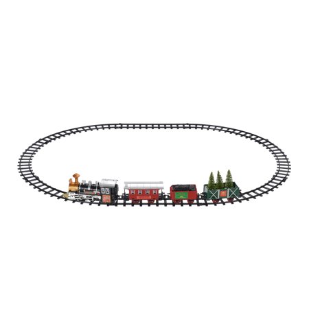Holiday Time Battery Powered Train Set Christmas Decoration Holiday Time Battery Powered Train Set Christmas Decoration - Holiday Time Battery Powered Train Set Christmas Decoration