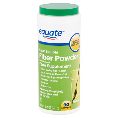 - Equate Clear Soluble Fiber Powder, 12.3 oz