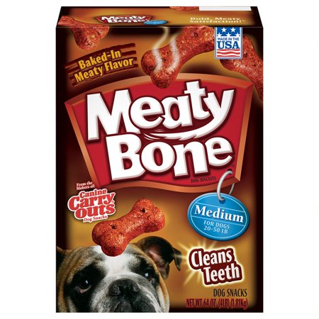 Meaty Bone Medium Dog Snacks, 64 Oz. (Best Foods For Your Bones)