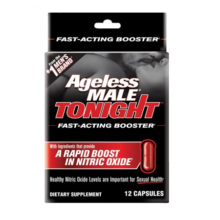 Ageless Male Tonight Rapid Nitric Oxide Booster, 12 (Best Male Growth Pills)