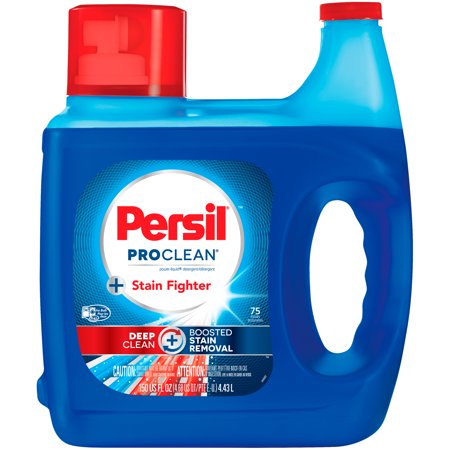 Persil ProClean Stain Fighter Liquid Laundry Detergent, 150 Fluid Ounces, 75 (Best Laundry Detergent For Sweat Stains)