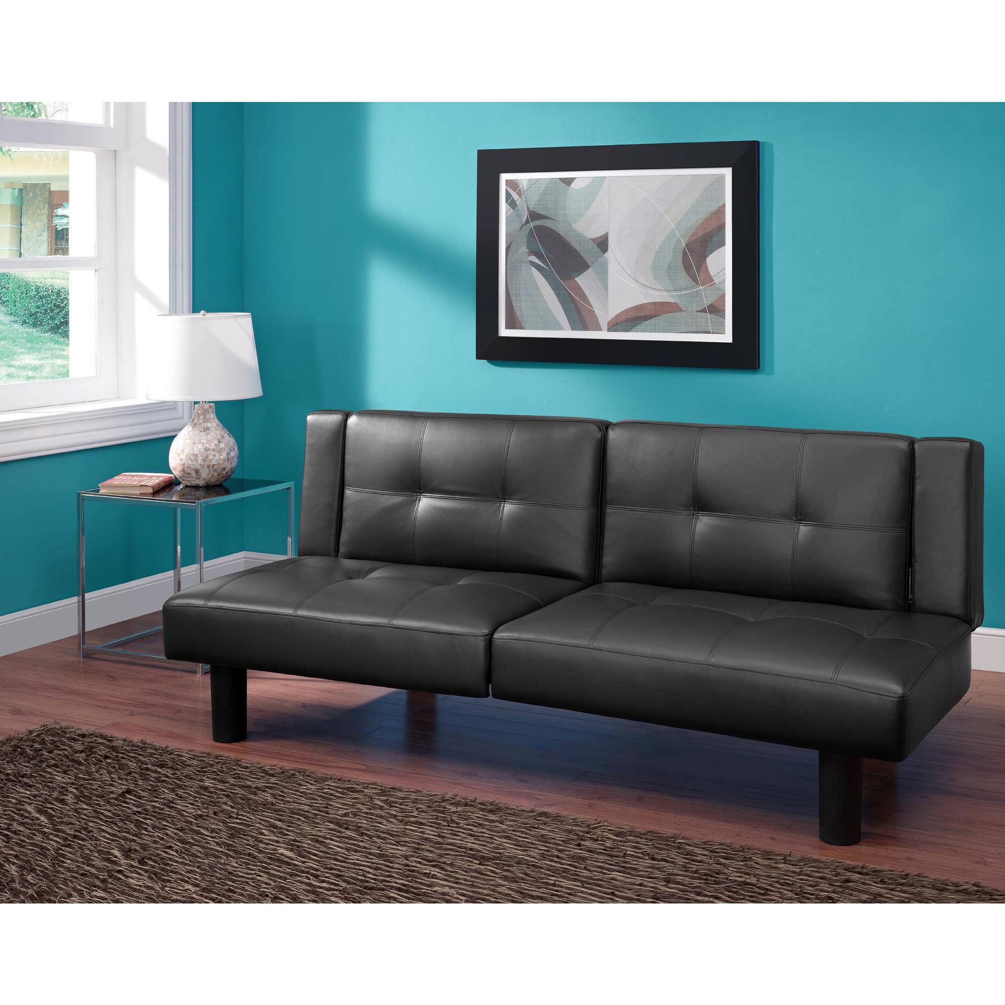 Mainstays Connectrix Faux Leather Futon, Multiple Colors