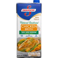 (4 Pack) Swanson Natural Goodness Chicken Broth, 32 oz. Carton