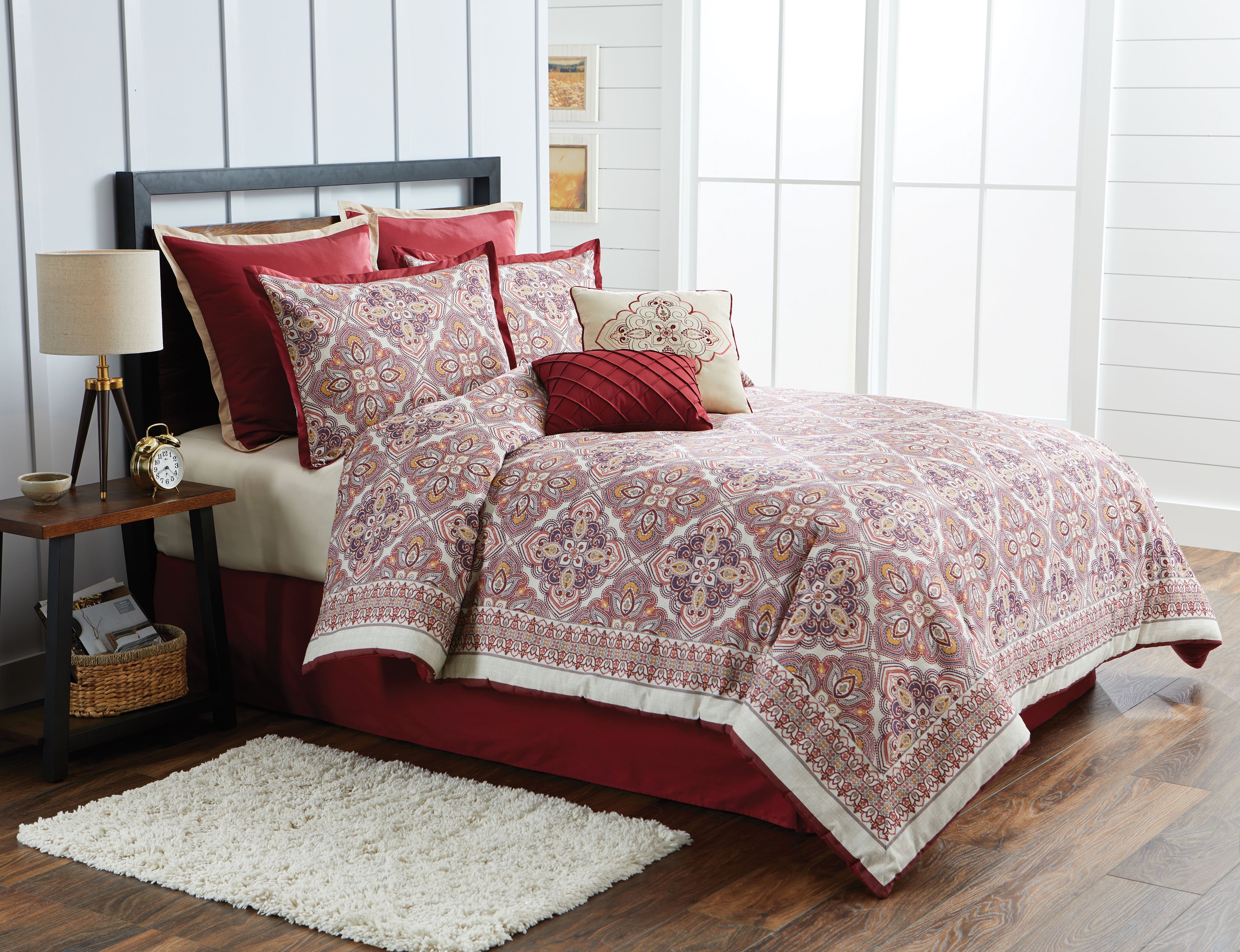 Better Homes & Gardens King Global Mandala Comforter Set, 8 Piece