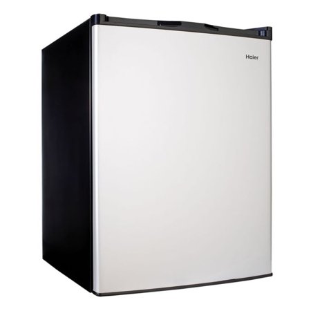 Haier 4.5 Cu Ft Single Door Compact Refrigerator HC46SF10SV, Virtual Steel