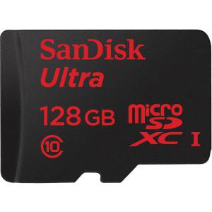 SanDisk Ultra 128 GB microSDHC - Class 10/UHS-I - 80 MB/s Read - 1